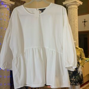 Banana Republic Organic Cotton Shirt White Size XL